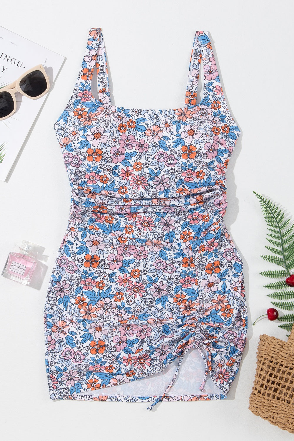 Floral Elegance Swimdress