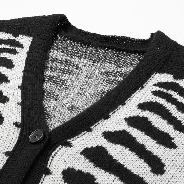 Premium Knit Skeleton Cardigan