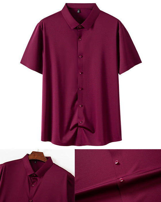 Short Sleeve Stretch Dress Shirt