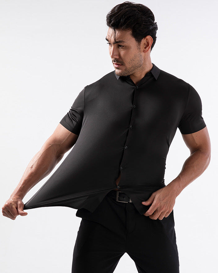 Short Sleeve Stretch Dress Shirt