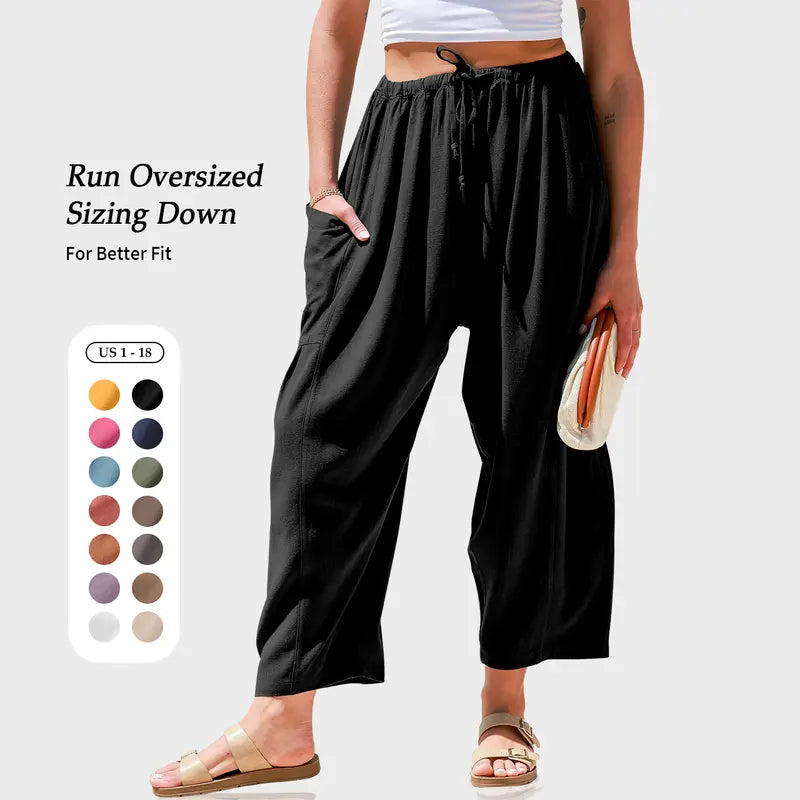 Everyday Linen Wide-Leg Pants