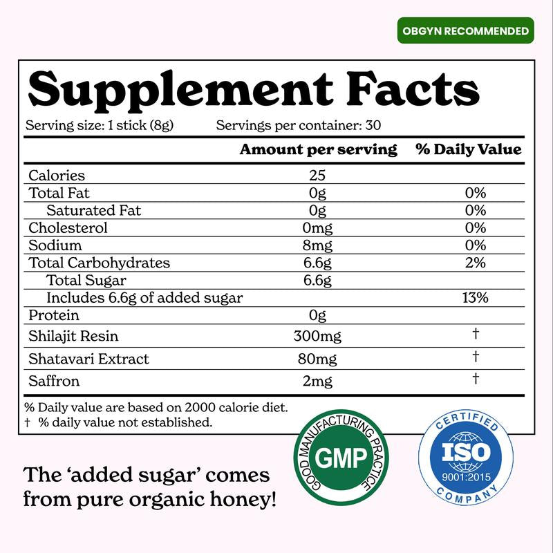 Women's Vitality Honey Sticks