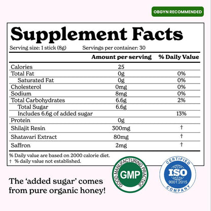 Women's Vitality Honey Sticks