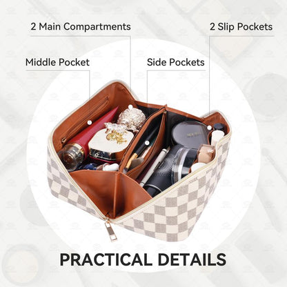 Multi-Pocket Makeup Bag