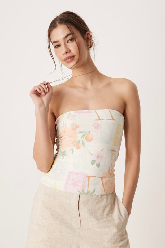 Lemon Sorbet Tube Top