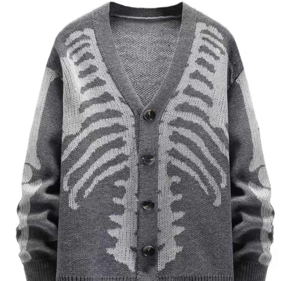 Premium Knit Skeleton Cardigan
