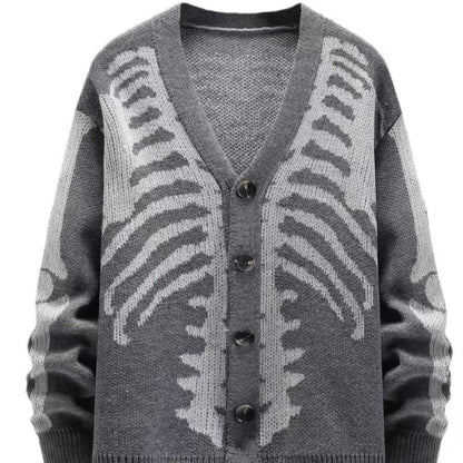 Premium Knit Skeleton Cardigan