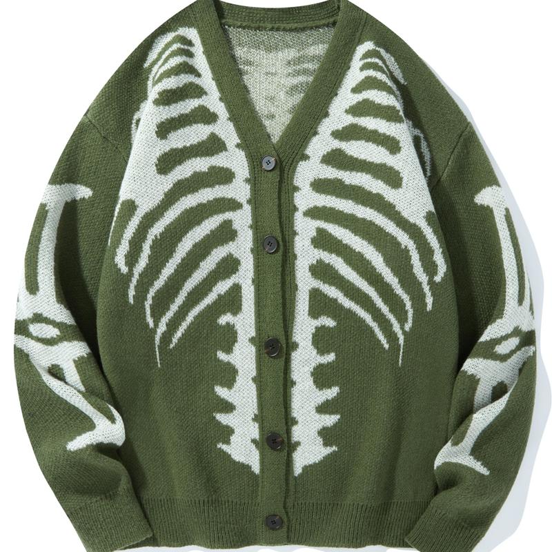 Premium Knit Skeleton Cardigan
