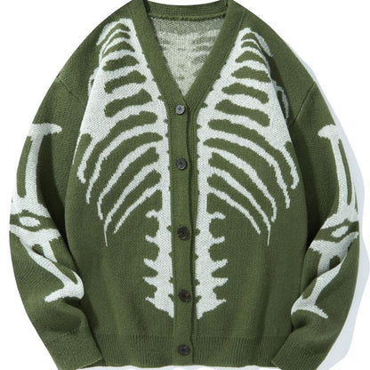 Premium Knit Skeleton Cardigan