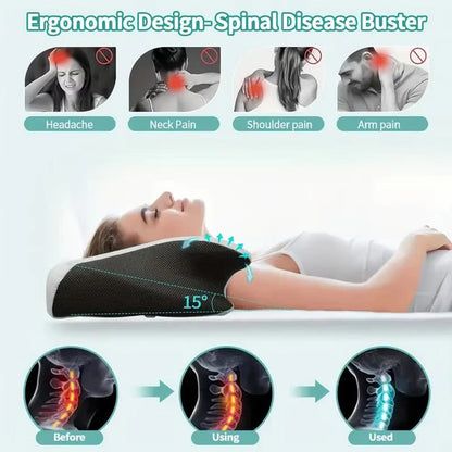 LullaForm™ Ergonomic Memory Foam Neck Pillow